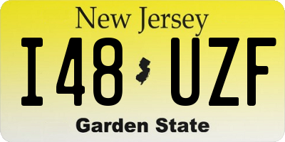 NJ license plate I48UZF