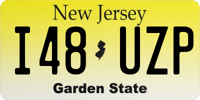 NJ license plate I48UZP