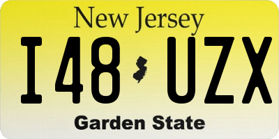 NJ license plate I48UZX