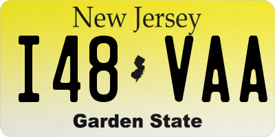 NJ license plate I48VAA