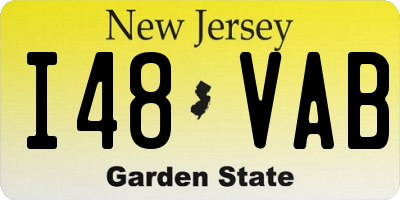 NJ license plate I48VAB