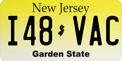 NJ license plate I48VAC