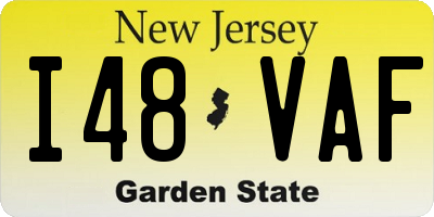 NJ license plate I48VAF