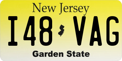 NJ license plate I48VAG