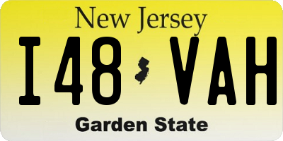 NJ license plate I48VAH