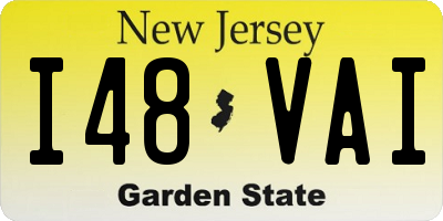 NJ license plate I48VAI