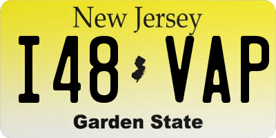 NJ license plate I48VAP
