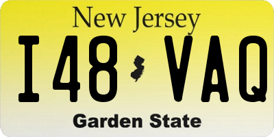 NJ license plate I48VAQ