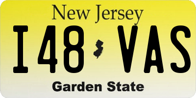 NJ license plate I48VAS