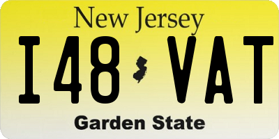 NJ license plate I48VAT
