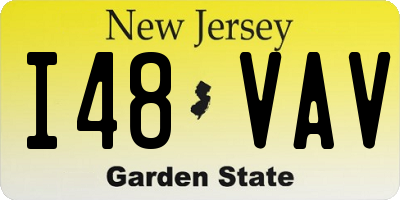 NJ license plate I48VAV