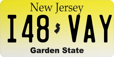 NJ license plate I48VAY