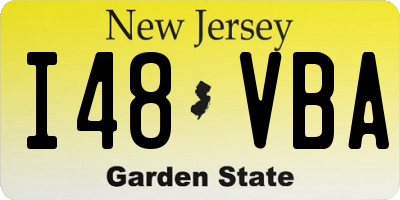 NJ license plate I48VBA