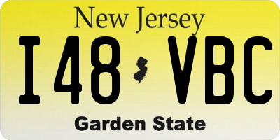 NJ license plate I48VBC
