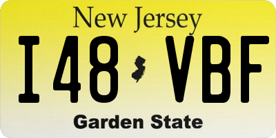 NJ license plate I48VBF
