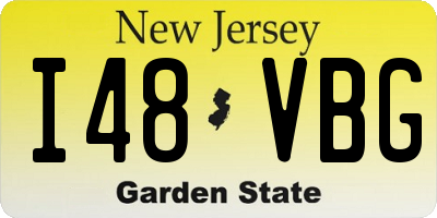 NJ license plate I48VBG