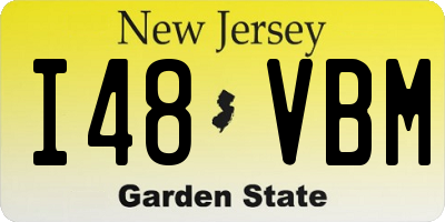 NJ license plate I48VBM