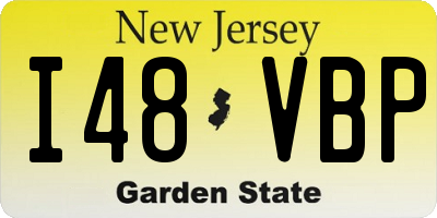 NJ license plate I48VBP