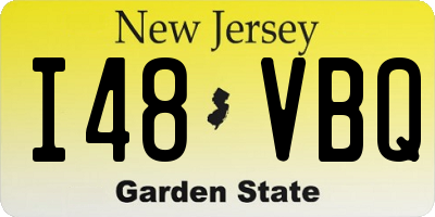 NJ license plate I48VBQ