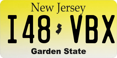 NJ license plate I48VBX
