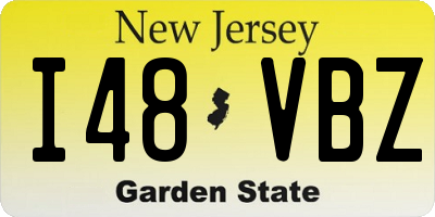 NJ license plate I48VBZ