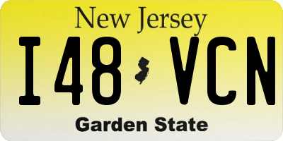 NJ license plate I48VCN