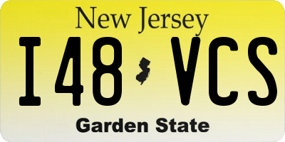 NJ license plate I48VCS