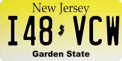 NJ license plate I48VCW