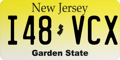 NJ license plate I48VCX
