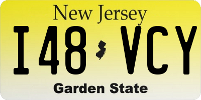 NJ license plate I48VCY