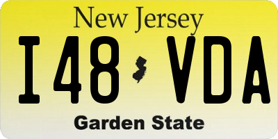 NJ license plate I48VDA
