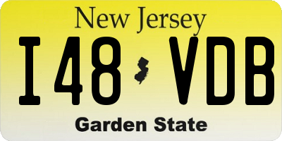 NJ license plate I48VDB