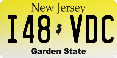 NJ license plate I48VDC