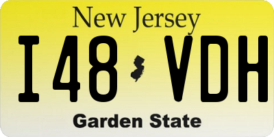 NJ license plate I48VDH