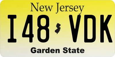 NJ license plate I48VDK