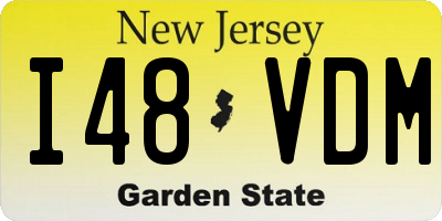 NJ license plate I48VDM