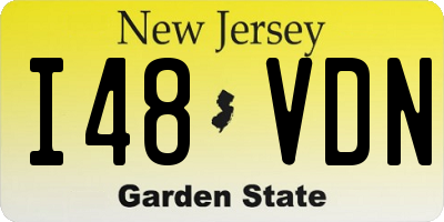 NJ license plate I48VDN
