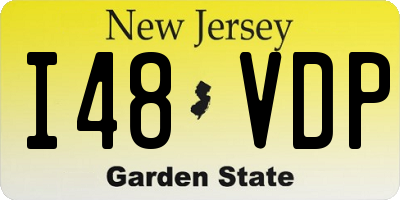NJ license plate I48VDP