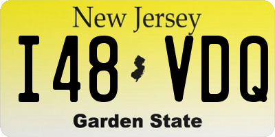 NJ license plate I48VDQ