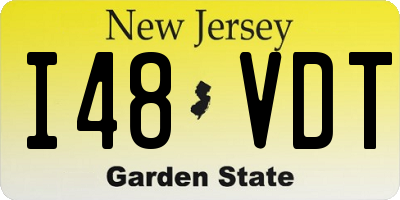 NJ license plate I48VDT