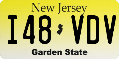NJ license plate I48VDV