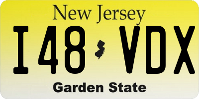 NJ license plate I48VDX