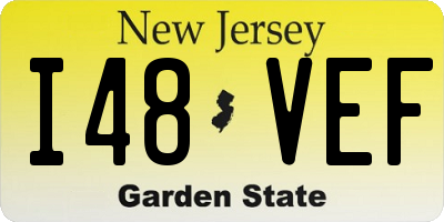 NJ license plate I48VEF