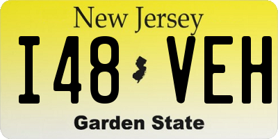 NJ license plate I48VEH