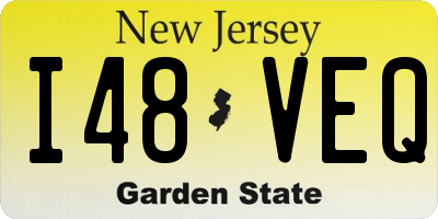 NJ license plate I48VEQ