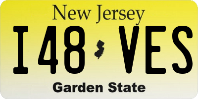 NJ license plate I48VES