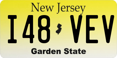 NJ license plate I48VEV