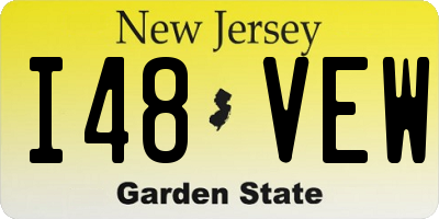 NJ license plate I48VEW