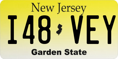 NJ license plate I48VEY