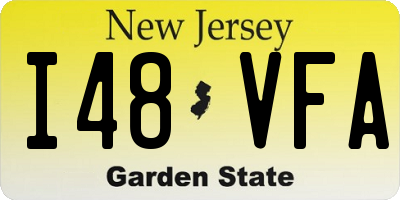 NJ license plate I48VFA